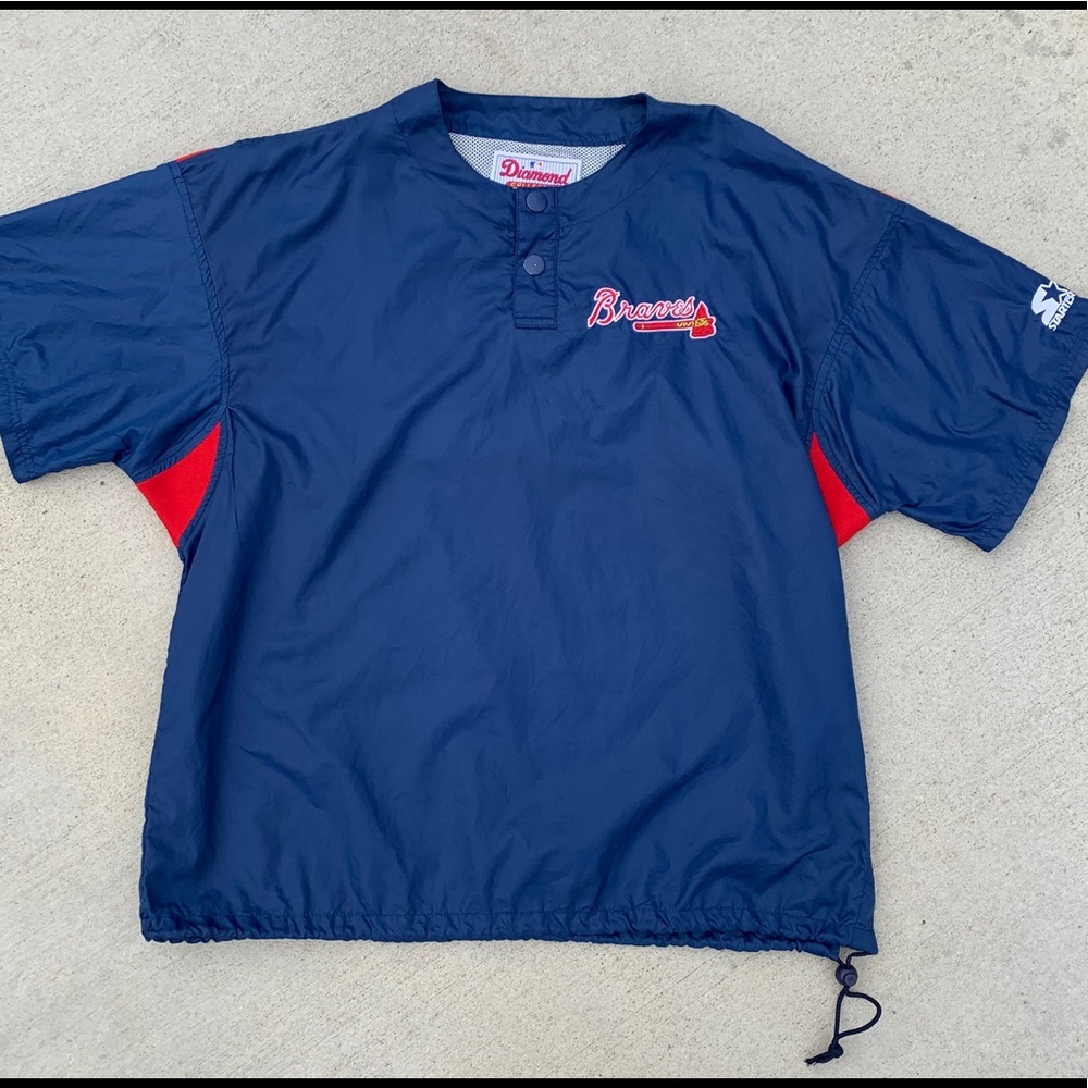 VINTAGE ATLANTA BRAVES STARTER WINDBREAKER